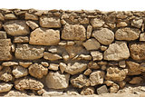 Stone wall isolated