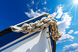 Bow of the Boat on Blue Sky
