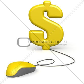 Yellow mouse dollar