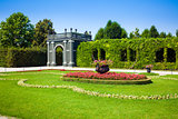 Schonbrunn Palace Gazebo inside a floral garden
