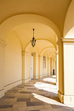 Arcade gallery of Schoenbrunn palace in Vienna