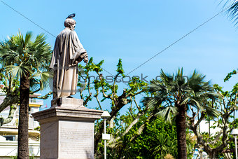 Statue Lord Brougham in Cannes, France