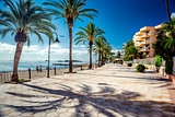 View of Ibiza seafront. Spain