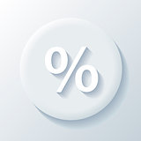 Percent paper icon
