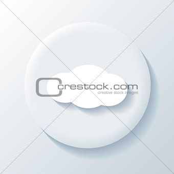 Cloud 3D Paper Icon