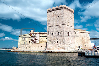 View of Fort Saint Nicholas in Marseille, France