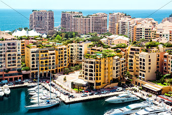 View of Fontvieille, Monaco