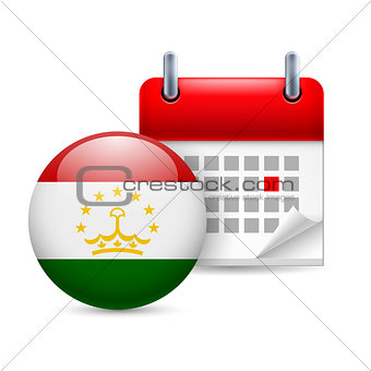 Icon of National Day in Tajikistan