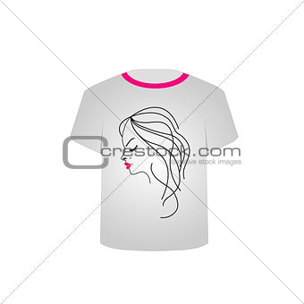 T Shirt Template- Glamor Model