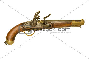 Revolutionary War flintlock pistol