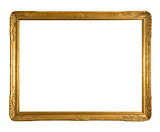 Antique gold ornate picture frame