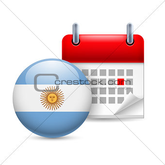 Icon of National Day in Argentina