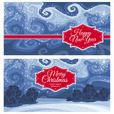 Christmas and New Year greeting cards 
