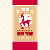 Chinese new year card with goat