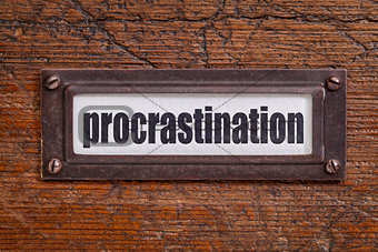 procrastination label