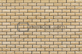 New and Clean yellow Brick Wall 