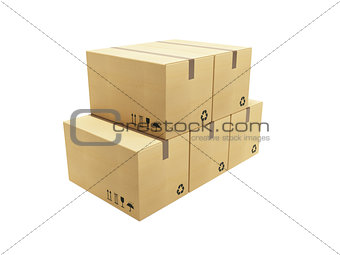 pile of cardboard box
