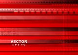 Bright red tech vector background