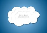 Abstract white cloud background