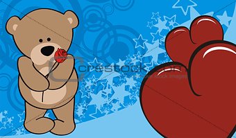 teddy bear valentine background