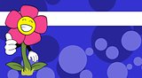 flower  happy cartoon background5