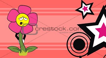 flower  cartoon background3
