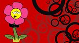 flower  cartoon background