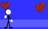 pictograms love stick man and girl background9