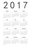 Simple calendar 2017