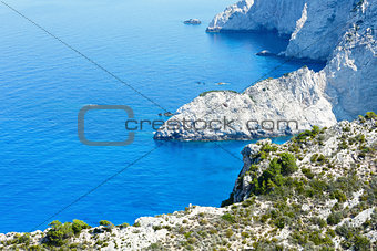 Summer coastline landscape (Zakynthos, Greece)