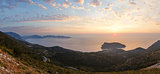 Sunset view of Assos peninsula (Greece,  Kefalonia).