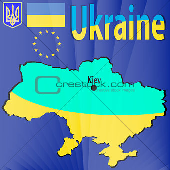 Ukrainian flag.