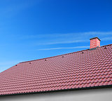 roof with clay tiles