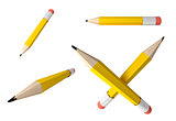 Pencil icons set.