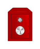 Bank Safe in red design