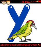 letter y for yaffle cartoon illustration