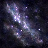Abstract space background with stars and starfield, nebula