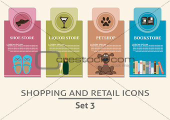 Shopping and retail  labels