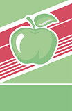 Green apple label