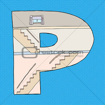 Letter P House