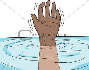Hand Out of Water