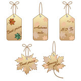 Maple leaf label set