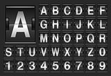 Scoreboard alphabet.