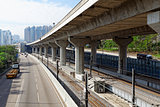 Freeway Overpasses and Train Tracks 