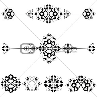 Ottoman motifs design series with seventeen