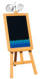 Seafood - Blackboard on Easel