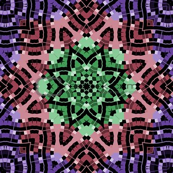 Geometric  pattern in a motley colors