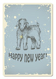 Vintage new year card