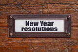 New Year resolutions