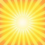 Sun Sunburst Pattern. Retro Background